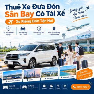 Thuê Xe Đưa Đón Sân Bay Có Tài Xế – Xe Riêng Đón Tận Nơi
